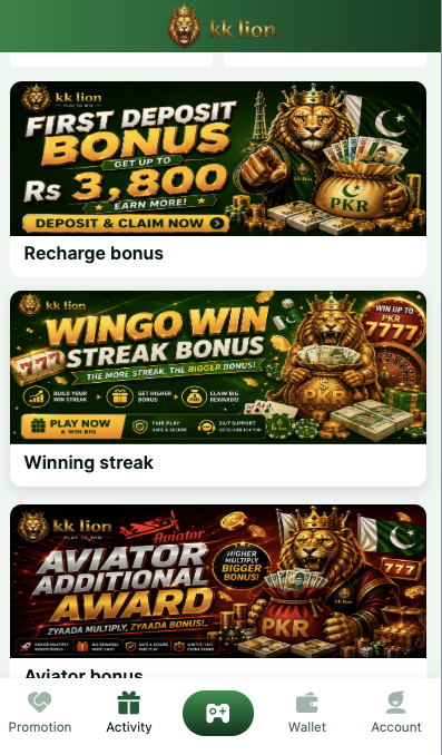 kk lion game bonuses