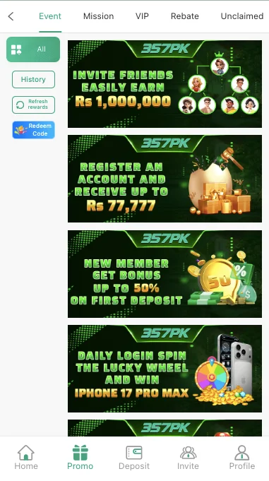 357PK Game APK bonus and rewards
