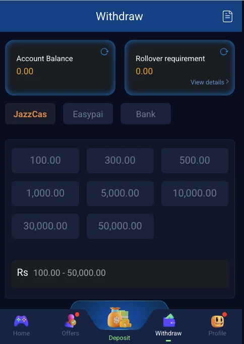 6nnn game apk deposit and withdraw through easpaisa, jazzcash and bank
