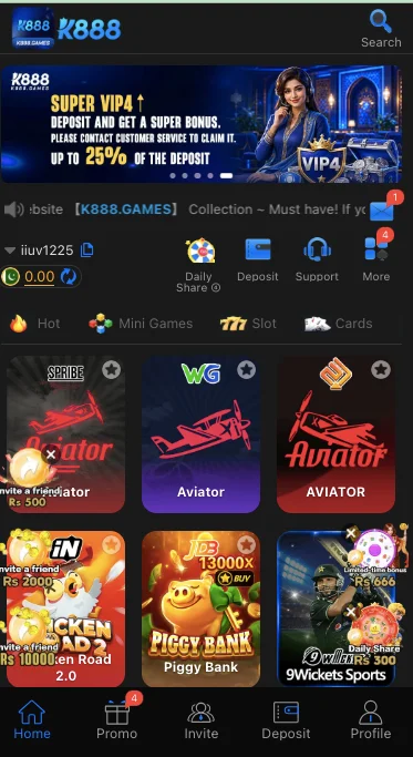 k888 game apk type of games in the home page
