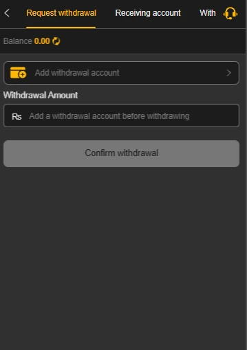 X666 game withdrawal screen asking to add a JazzCash or Easypaisa account