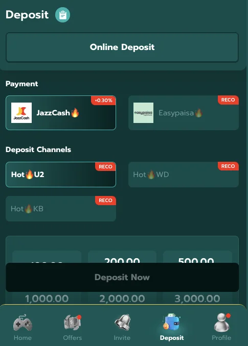 1PPP Game withdrawal methods