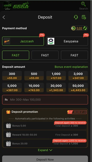 666A Game APK payment methods, deposit and withdrawal
